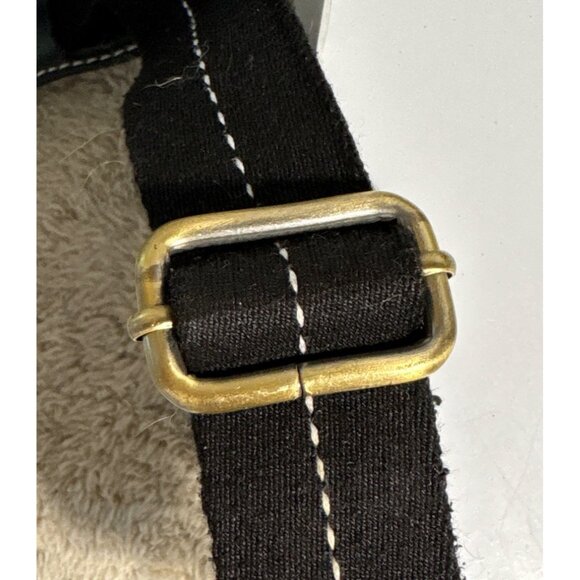 Coach Black Signature Crossbody Canvas Shoulder Bag Hippie Turnlock Monogram - Picture 11 of 14